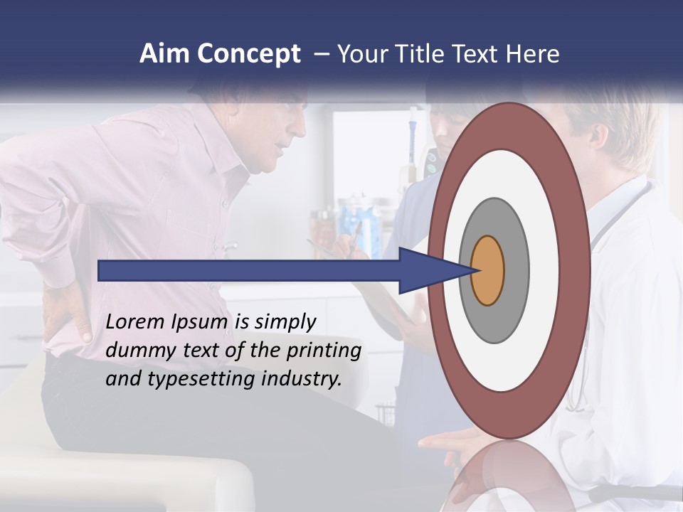 A Group Of Doctors Talking To Each Other PowerPoint Template