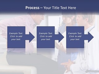 A Group Of Doctors Talking To Each Other PowerPoint Template