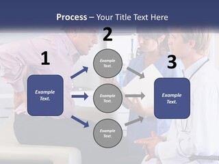 A Group Of Doctors Talking To Each Other PowerPoint Template