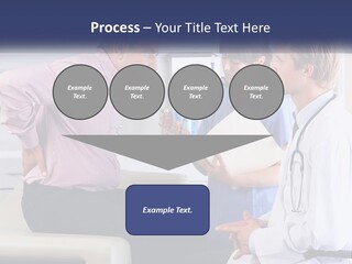 A Group Of Doctors Talking To Each Other PowerPoint Template