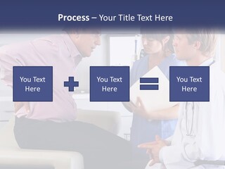 A Group Of Doctors Talking To Each Other PowerPoint Template