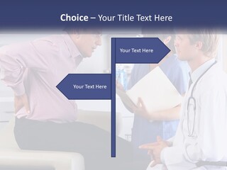 A Group Of Doctors Talking To Each Other PowerPoint Template