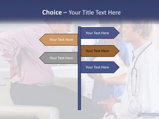 A Group Of Doctors Talking To Each Other PowerPoint Template