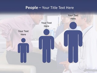A Group Of Doctors Talking To Each Other PowerPoint Template