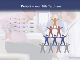 A Group Of Doctors Talking To Each Other PowerPoint Template