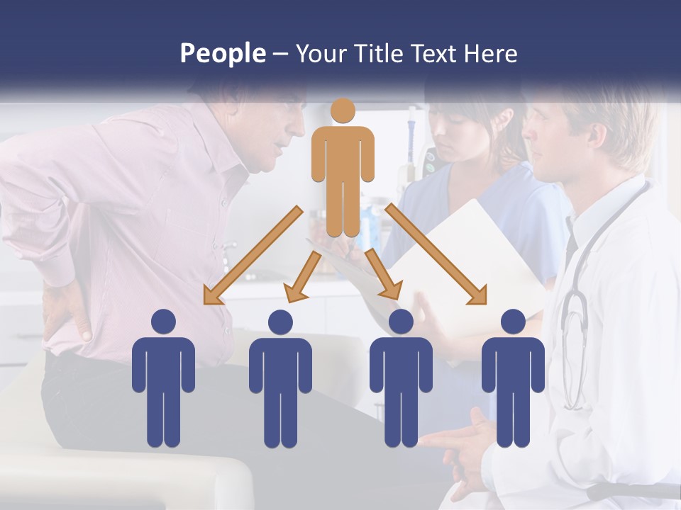 A Group Of Doctors Talking To Each Other PowerPoint Template
