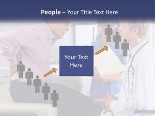 A Group Of Doctors Talking To Each Other PowerPoint Template