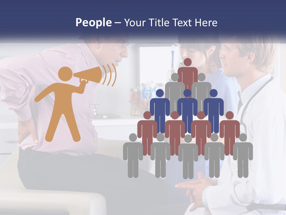A Group Of Doctors Talking To Each Other PowerPoint Template