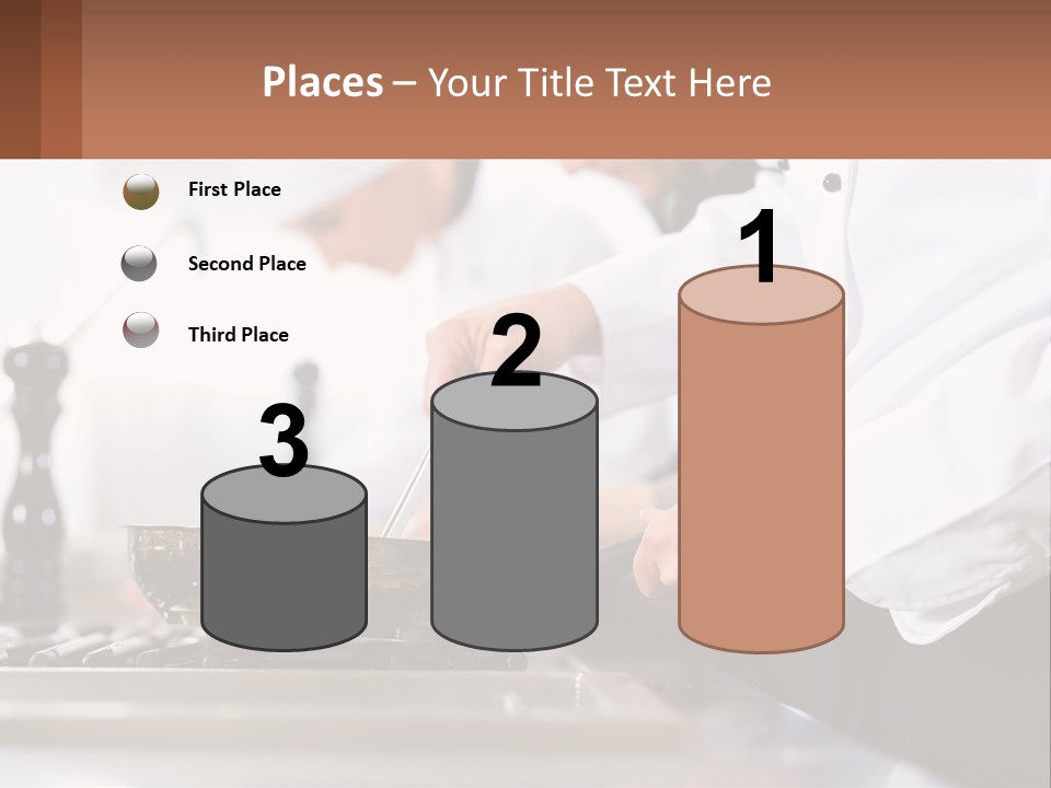 A Group Of Chefs Preparing Food In A Kitchen PowerPoint Template