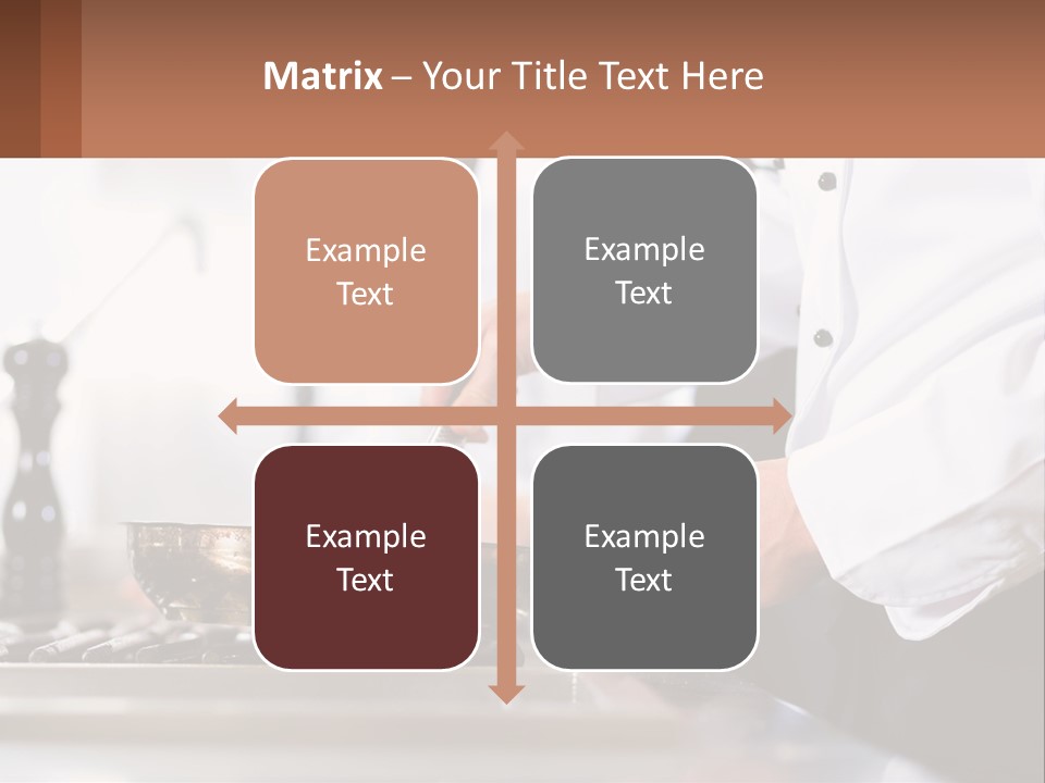 A Group Of Chefs Preparing Food In A Kitchen PowerPoint Template