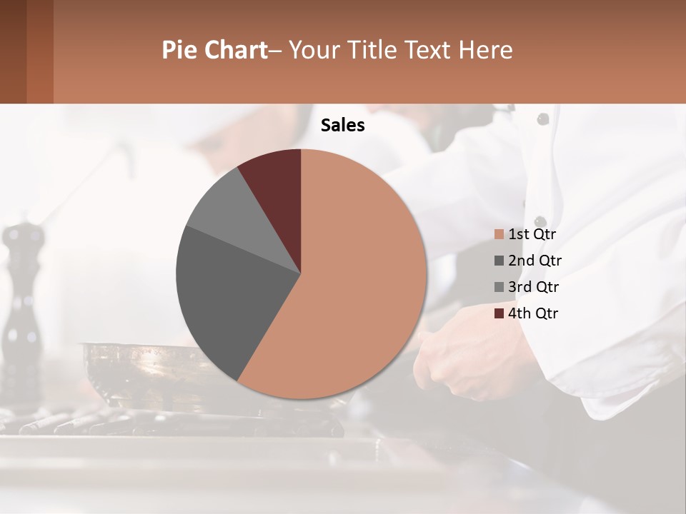 A Group Of Chefs Preparing Food In A Kitchen PowerPoint Template