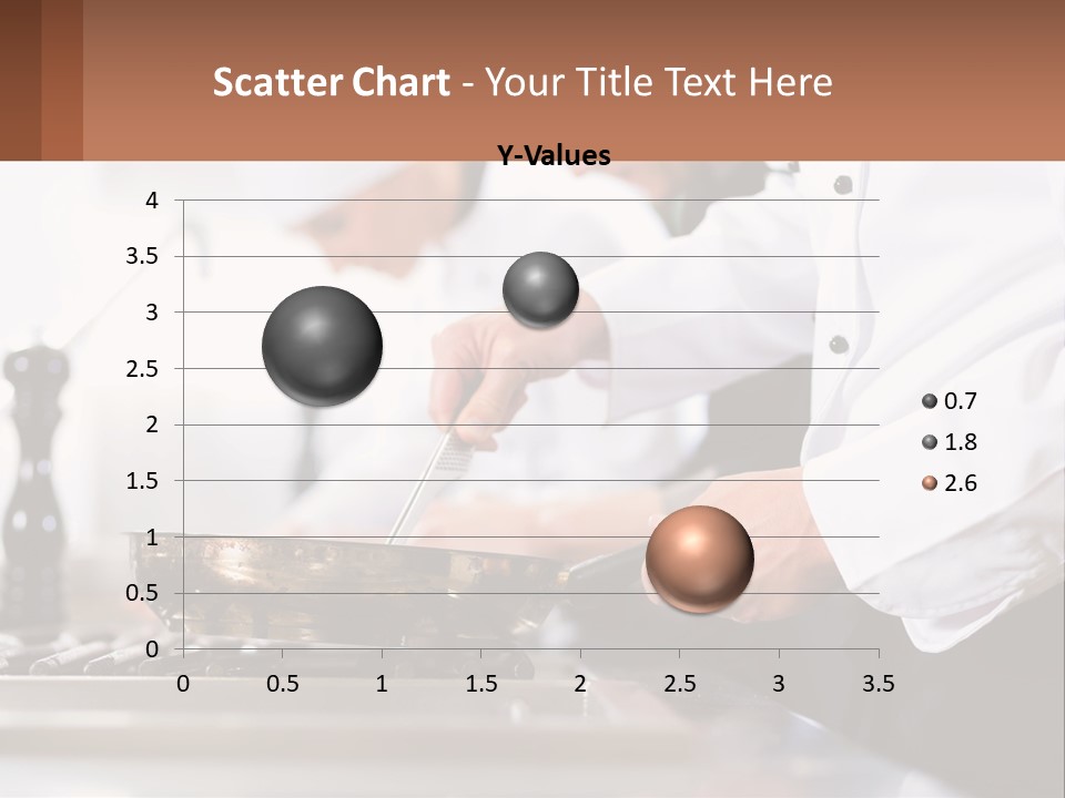 A Group Of Chefs Preparing Food In A Kitchen PowerPoint Template