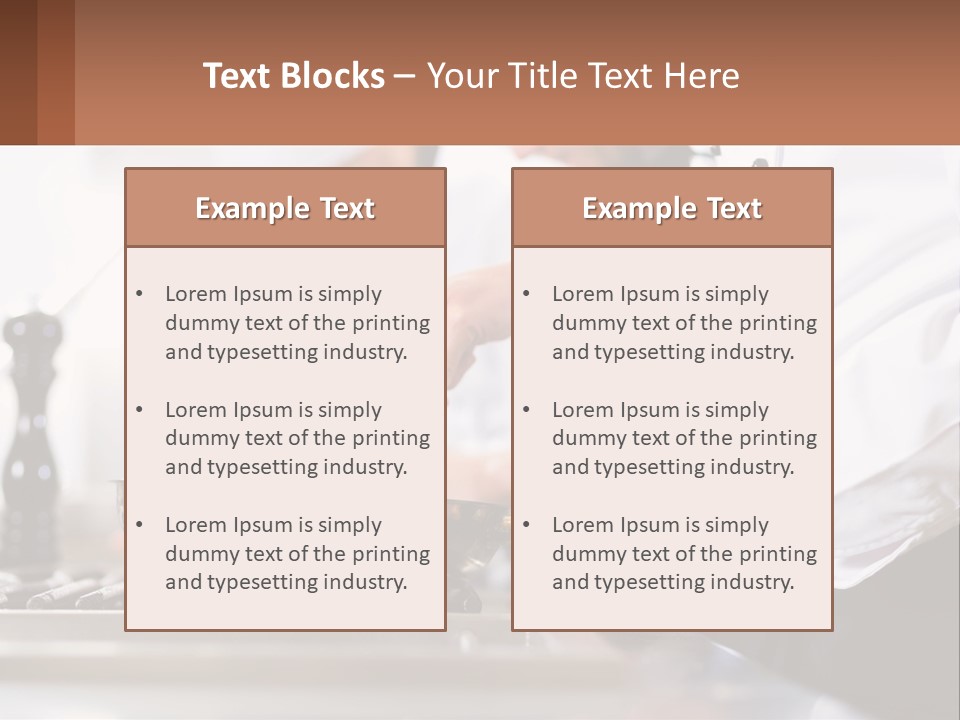A Group Of Chefs Preparing Food In A Kitchen PowerPoint Template