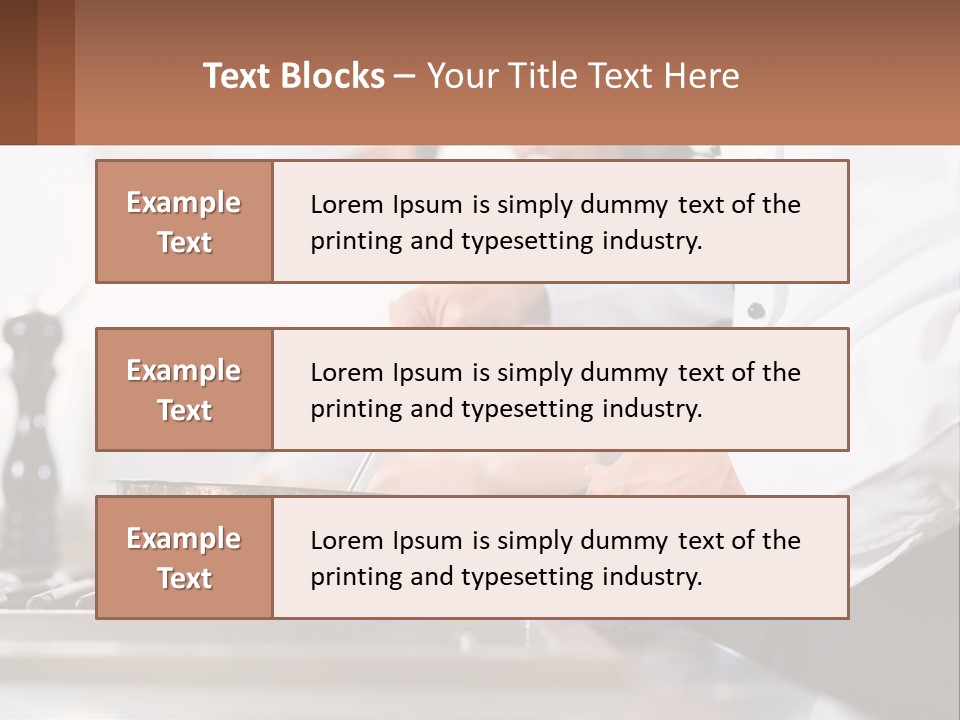 A Group Of Chefs Preparing Food In A Kitchen PowerPoint Template