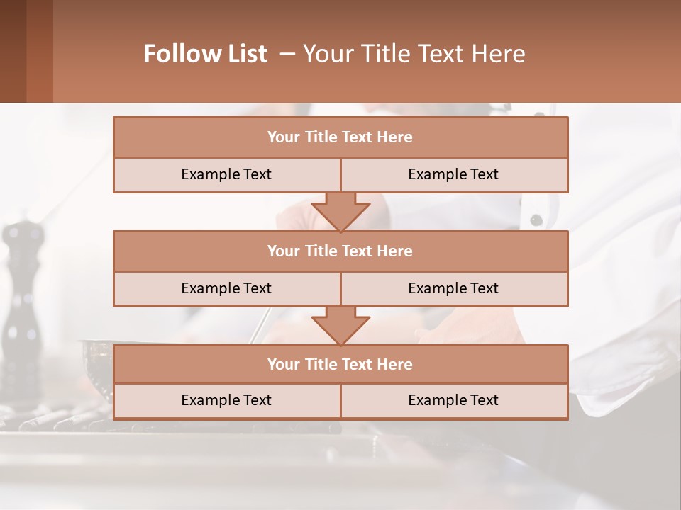 A Group Of Chefs Preparing Food In A Kitchen PowerPoint Template