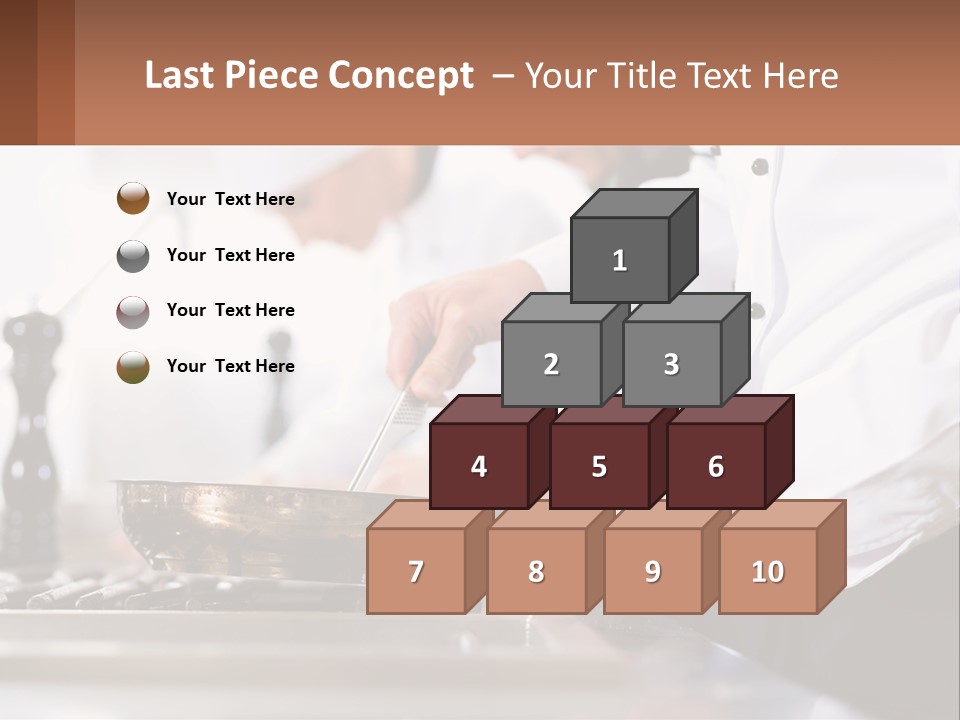 A Group Of Chefs Preparing Food In A Kitchen PowerPoint Template
