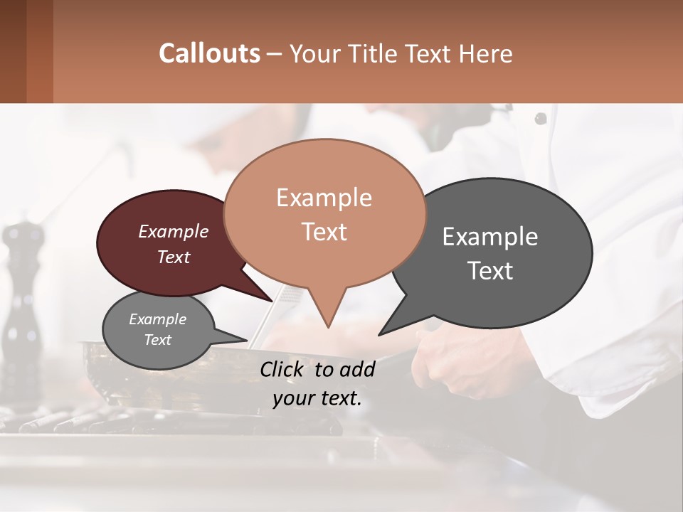 A Group Of Chefs Preparing Food In A Kitchen PowerPoint Template