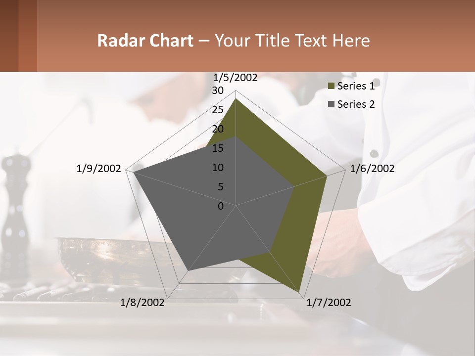 A Group Of Chefs Preparing Food In A Kitchen PowerPoint Template