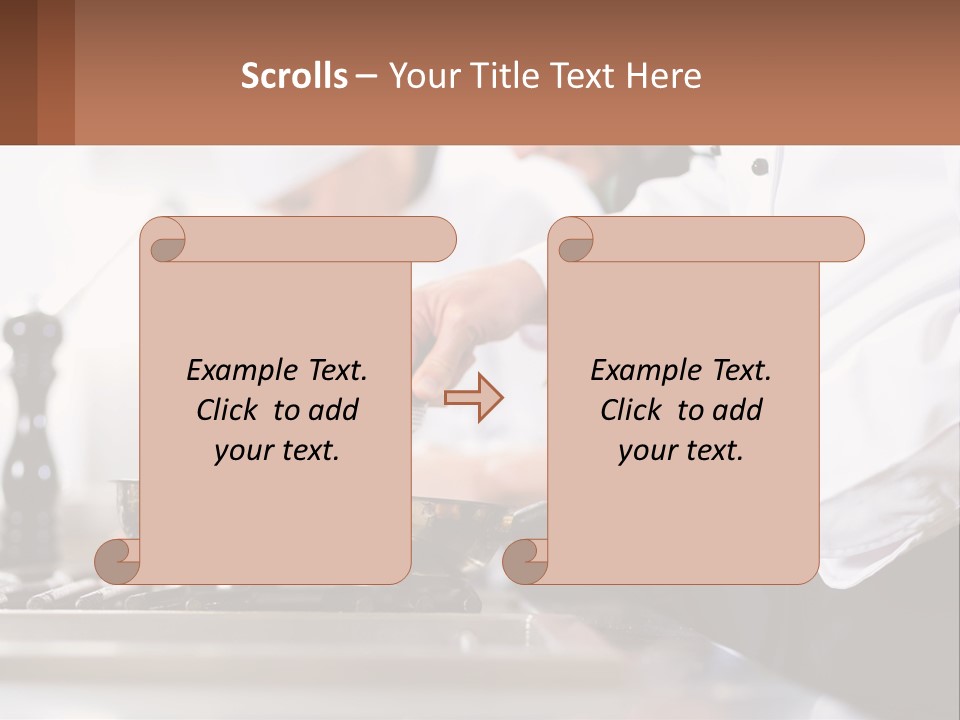 A Group Of Chefs Preparing Food In A Kitchen PowerPoint Template