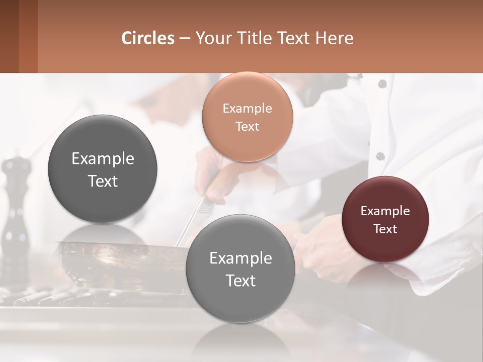 A Group Of Chefs Preparing Food In A Kitchen PowerPoint Template