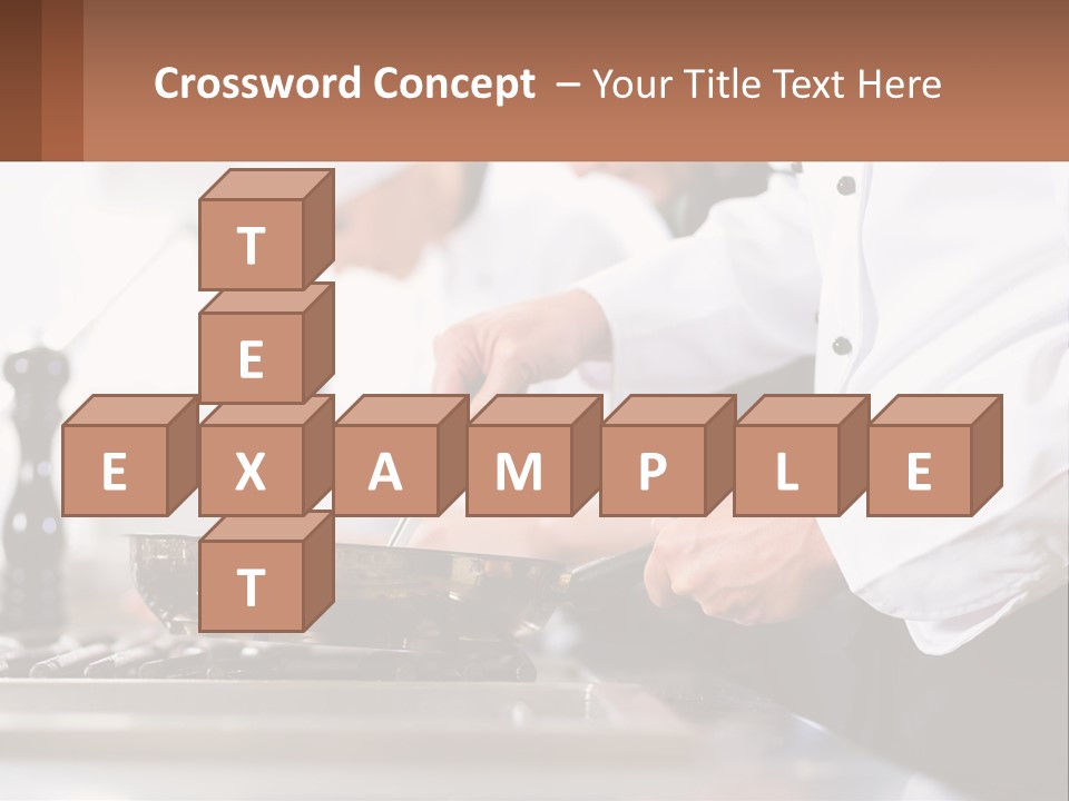 A Group Of Chefs Preparing Food In A Kitchen PowerPoint Template