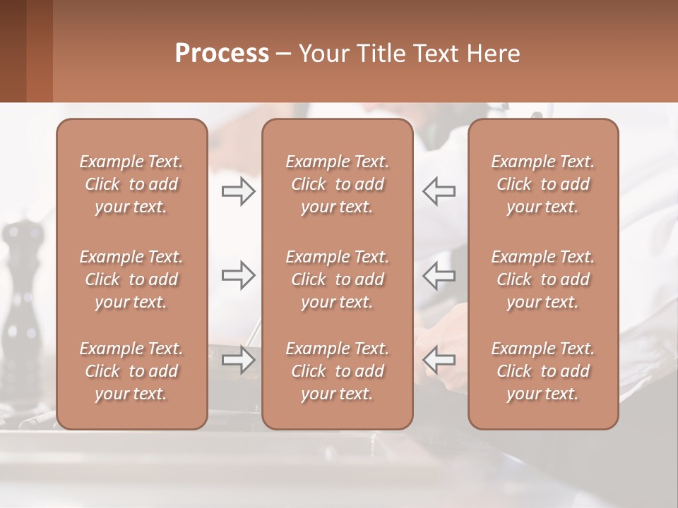 A Group Of Chefs Preparing Food In A Kitchen PowerPoint Template