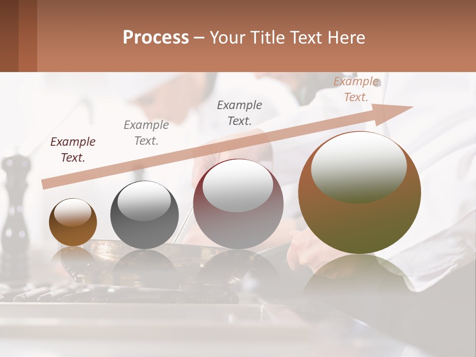 A Group Of Chefs Preparing Food In A Kitchen PowerPoint Template