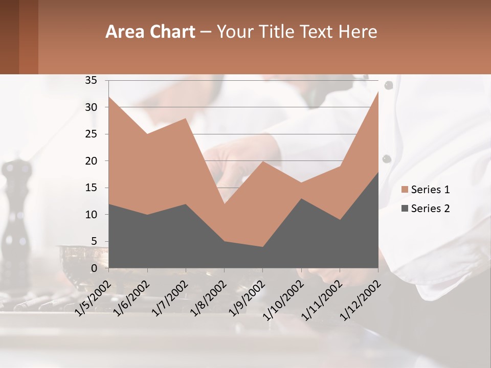A Group Of Chefs Preparing Food In A Kitchen PowerPoint Template
