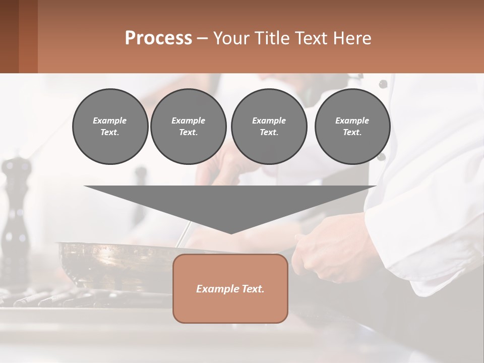 A Group Of Chefs Preparing Food In A Kitchen PowerPoint Template