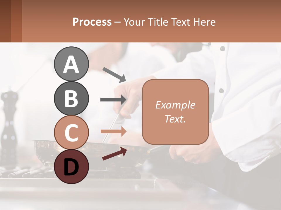 A Group Of Chefs Preparing Food In A Kitchen PowerPoint Template