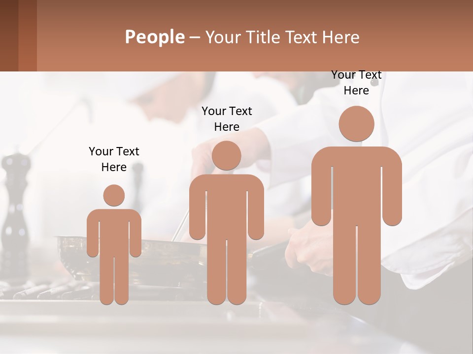 A Group Of Chefs Preparing Food In A Kitchen PowerPoint Template