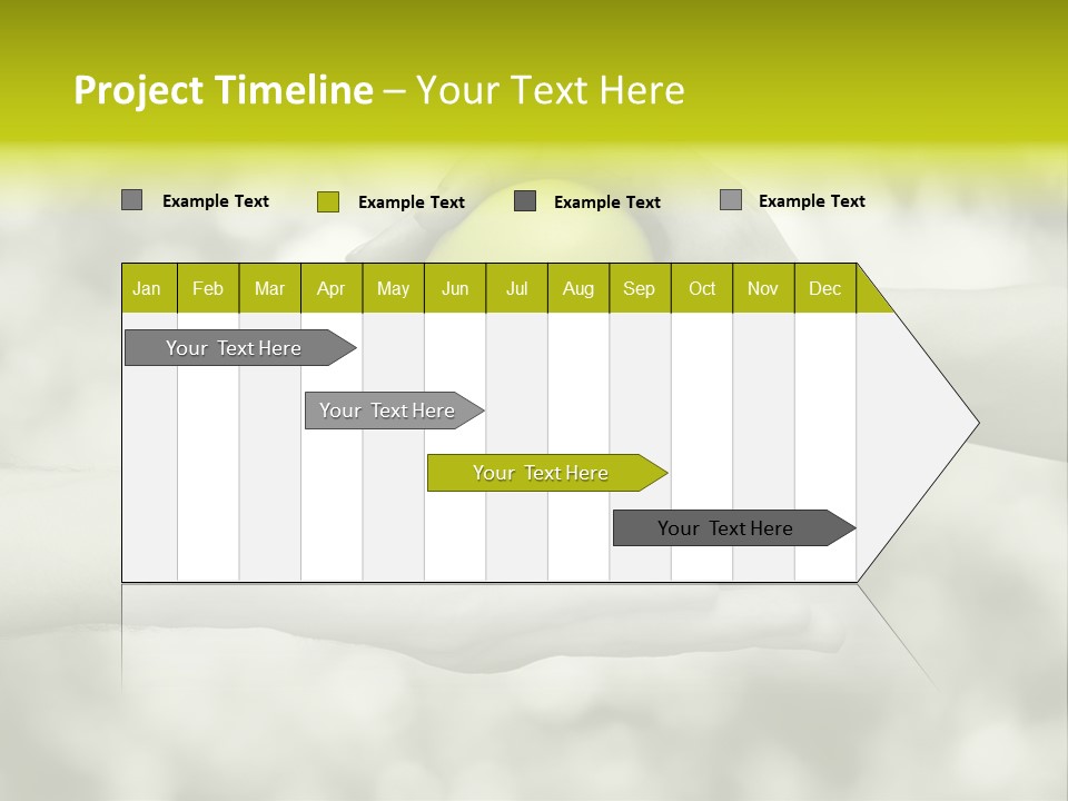 Two Hands Holding A Green Heart Powerpoint Template PowerPoint Template