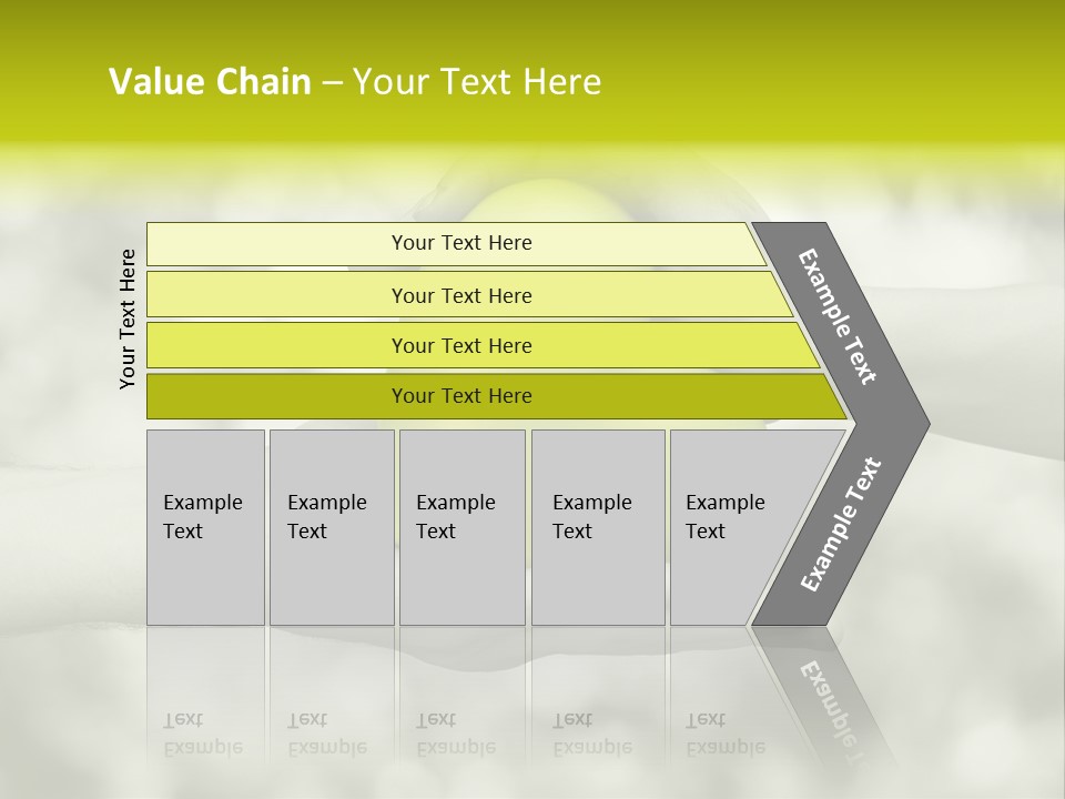 Two Hands Holding A Green Heart Powerpoint Template PowerPoint Template