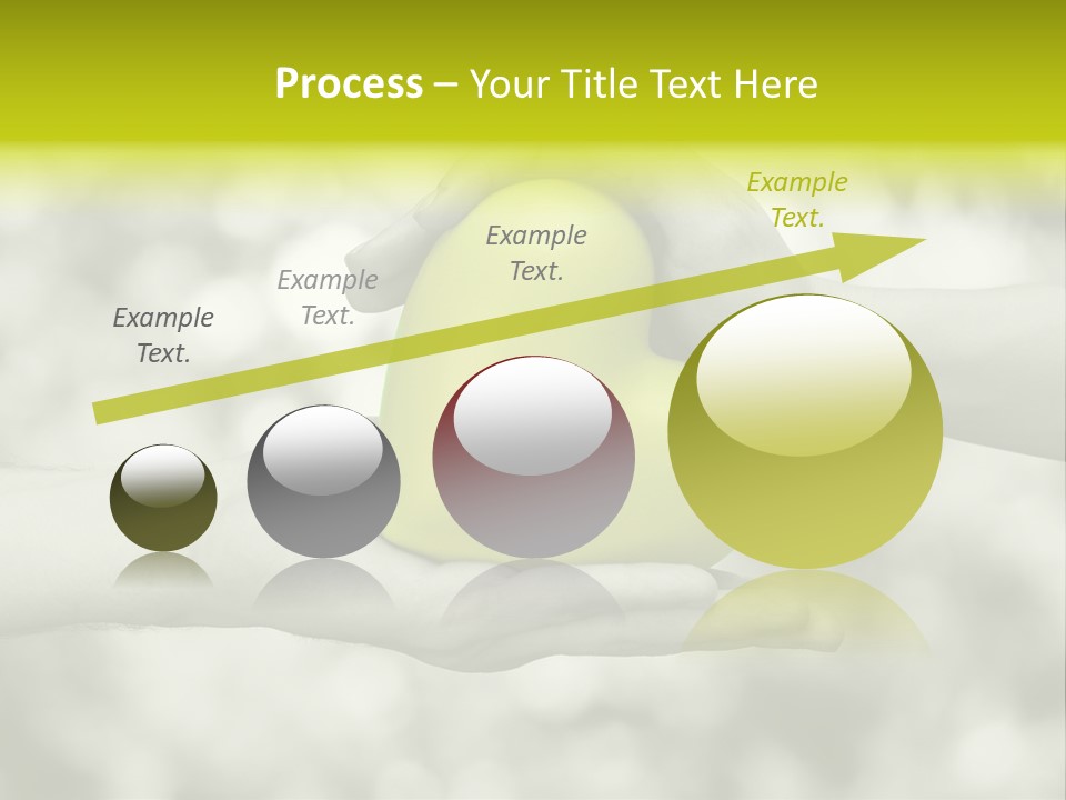 Two Hands Holding A Green Heart Powerpoint Template PowerPoint Template