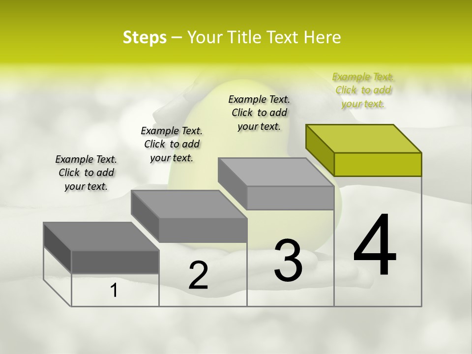 Two Hands Holding A Green Heart Powerpoint Template PowerPoint Template