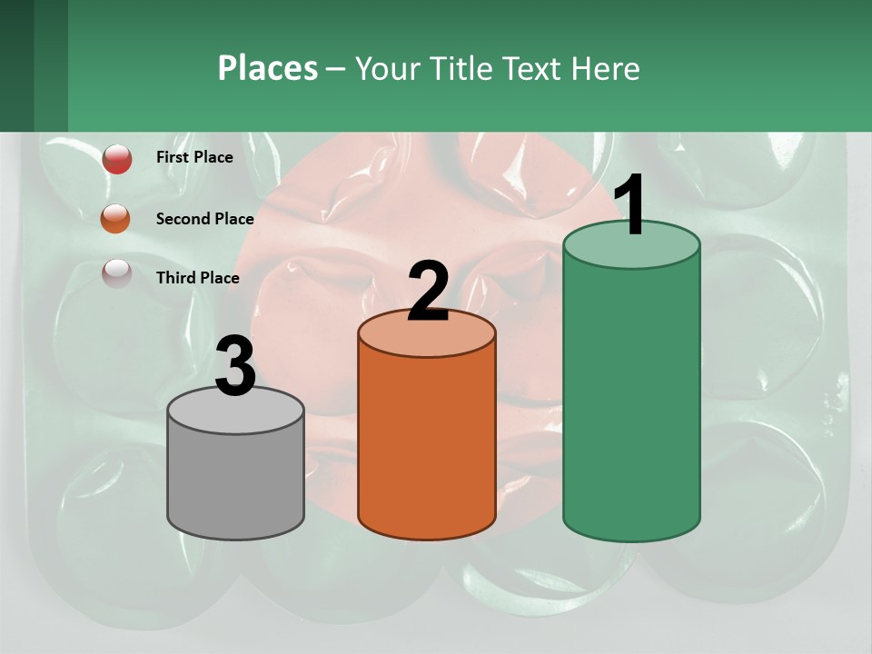 A Green And Red Object With A Red Circle On It PowerPoint Template