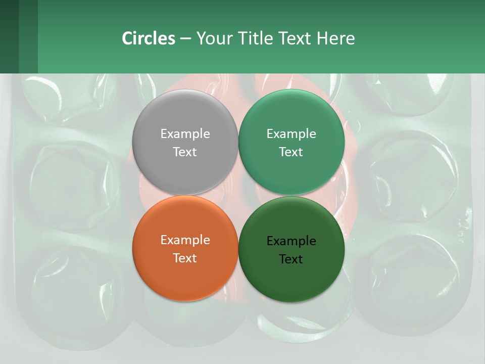 A Green And Red Object With A Red Circle On It PowerPoint Template