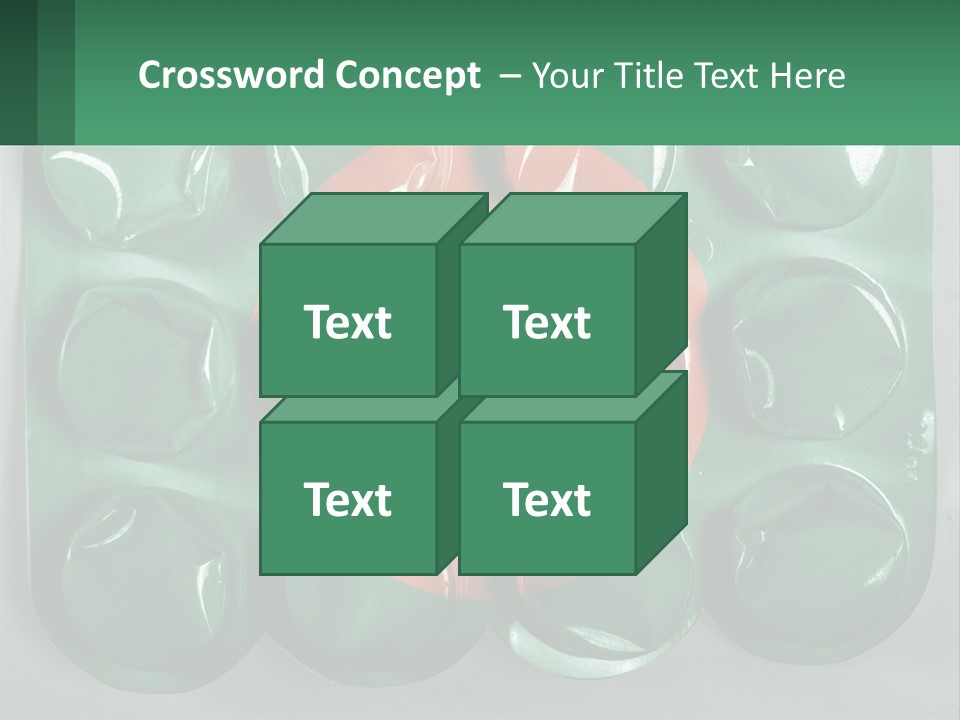 A Green And Red Object With A Red Circle On It PowerPoint Template