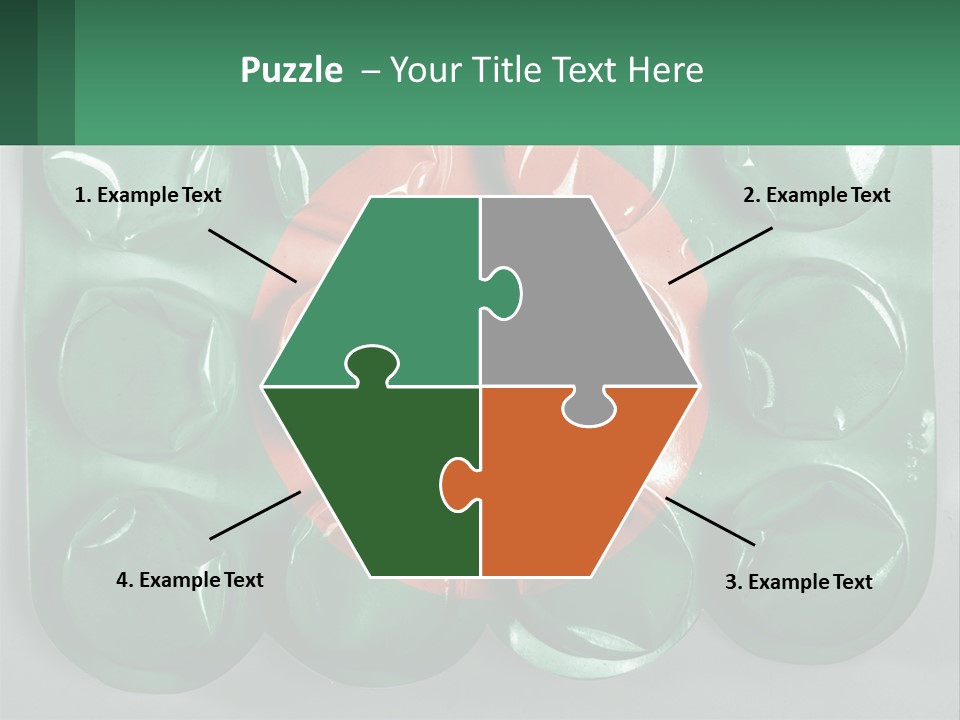 A Green And Red Object With A Red Circle On It PowerPoint Template