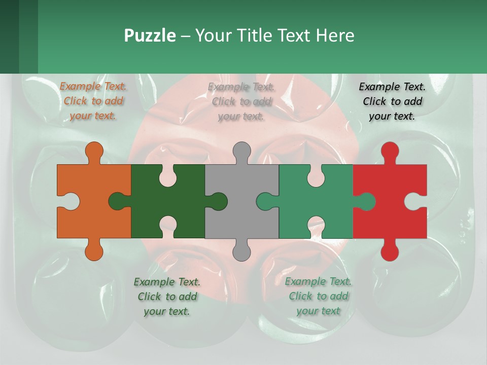 A Green And Red Object With A Red Circle On It PowerPoint Template