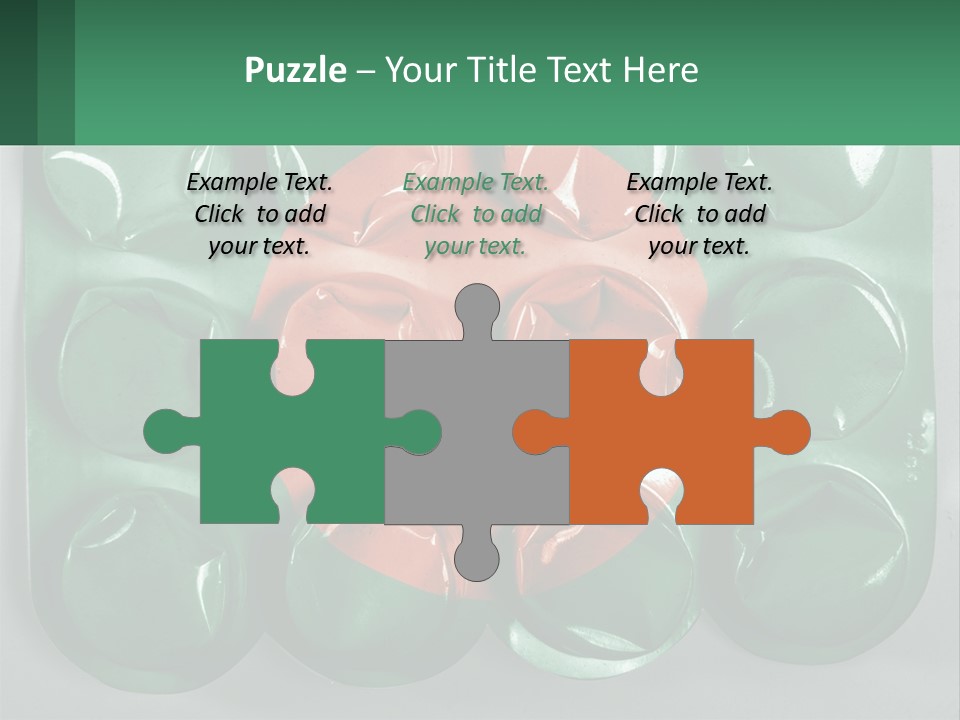 A Green And Red Object With A Red Circle On It PowerPoint Template