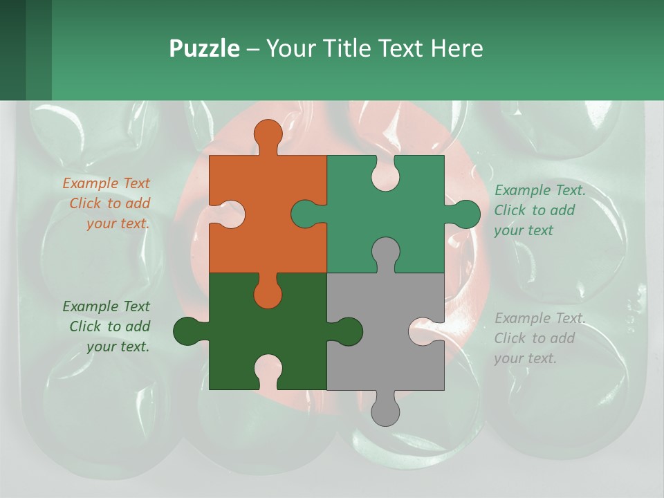 A Green And Red Object With A Red Circle On It PowerPoint Template