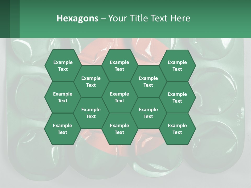 A Green And Red Object With A Red Circle On It PowerPoint Template