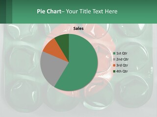 A Green And Red Object With A Red Circle On It PowerPoint Template