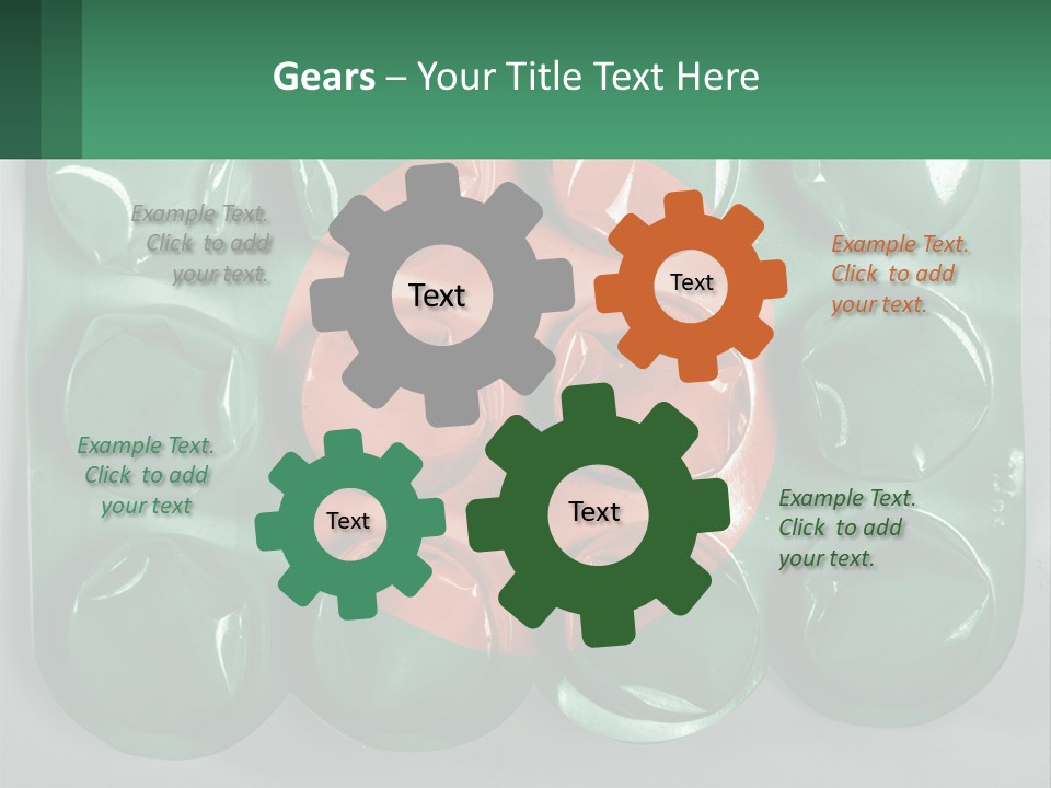 A Green And Red Object With A Red Circle On It PowerPoint Template
