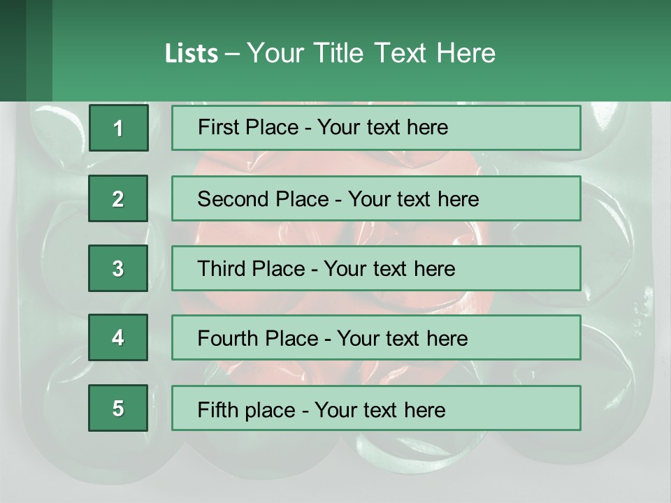 A Green And Red Object With A Red Circle On It PowerPoint Template