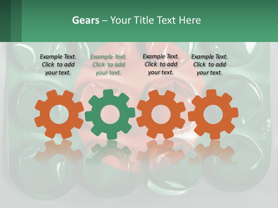 A Green And Red Object With A Red Circle On It PowerPoint Template