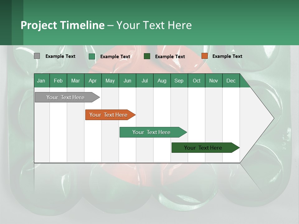 A Green And Red Object With A Red Circle On It PowerPoint Template