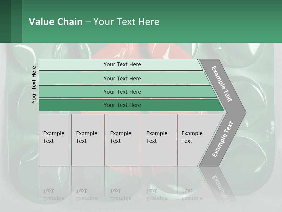 A Green And Red Object With A Red Circle On It PowerPoint Template