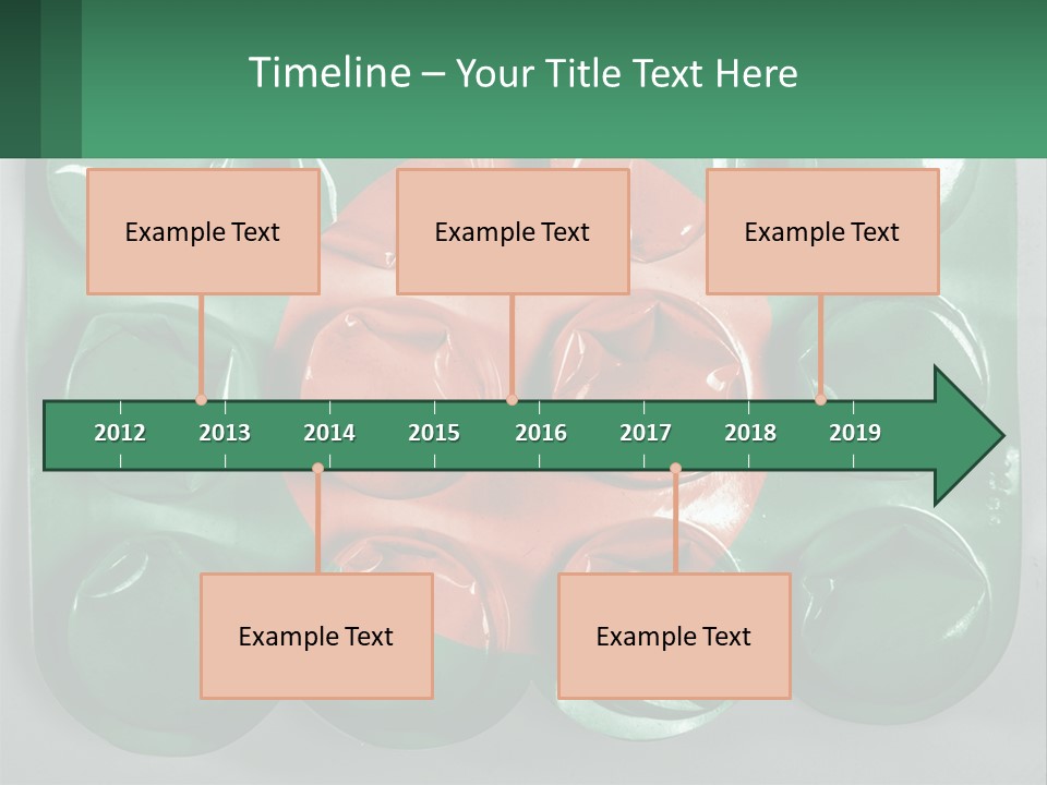 A Green And Red Object With A Red Circle On It PowerPoint Template